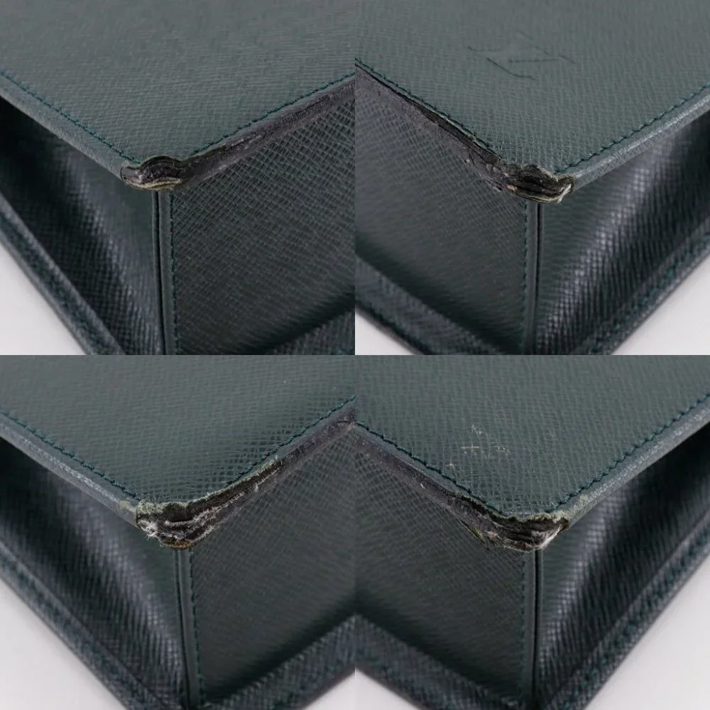 LOUIS VUITTON Porto Documan Rozan Business bag M30054 Epithea Green Taiga mens